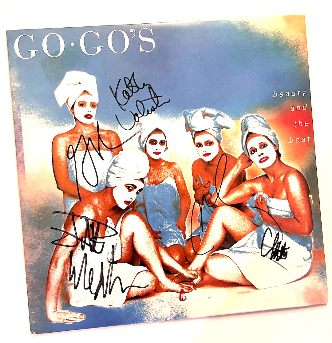 COMPLETE ALL 5 GO-GO'S AUTOGRAPHED BATB Pink Vinyl 30th Anniversary Issue LP