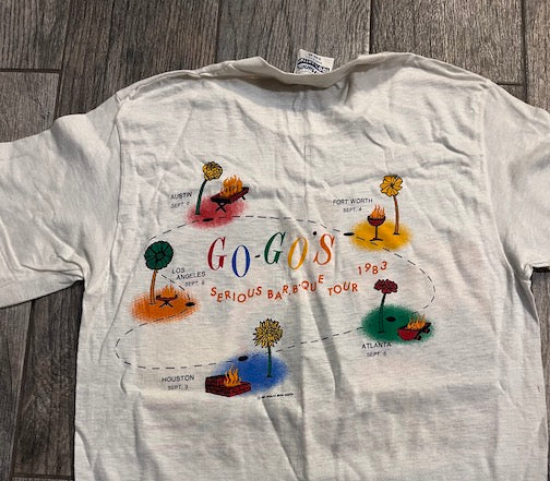 Go-Go's Serious BarBQ Tour Shirt and Laminate / Size S