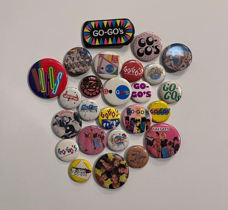 My Collection of Assorted Go-Go's Pins