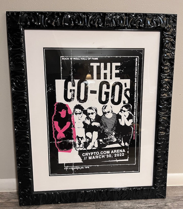 Framed Exclusive Go-Go's Poster for Crypto.Com Homecoming Show