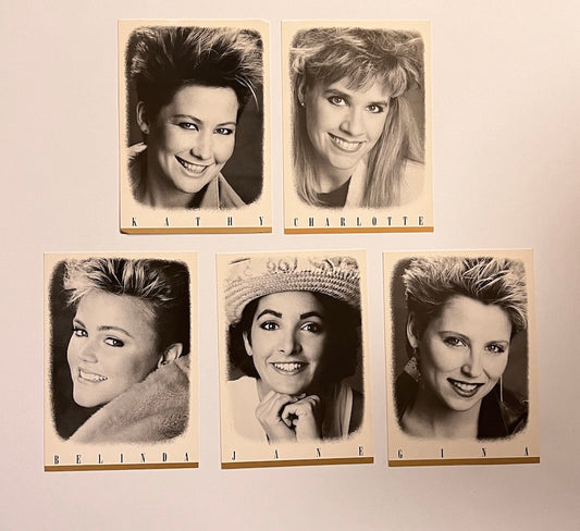 Go-Go's Talk Show Era Postcards - Full Band Set