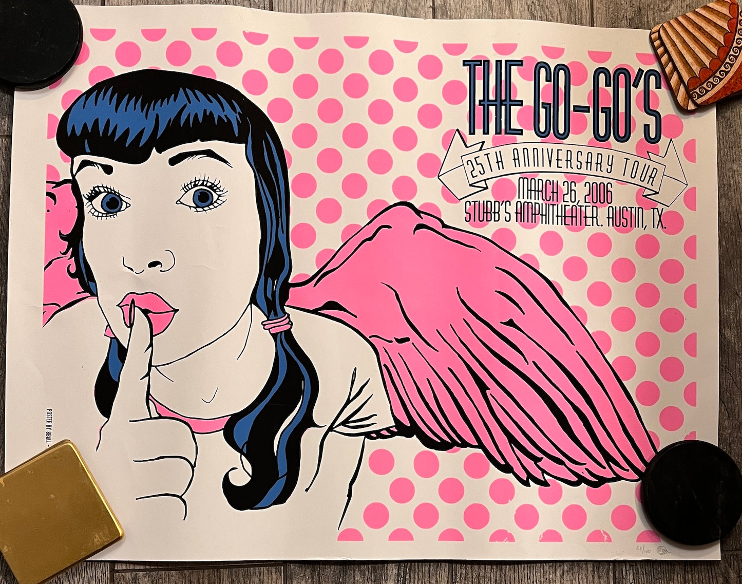 25th Anniversary Go-Go's Tour Poster, Stubbs Austin