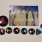 Bundle: Unforgiven Promo Post Card, Go-Go's Buttons and KV Pick