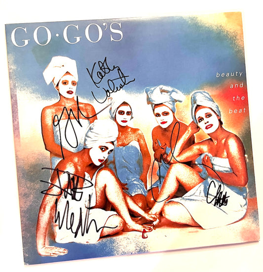 COMPLETE ALL 5 GO-GO'S AUTOGRAPHED BATB Pink Vinyl 30th Anniversary Issue LP