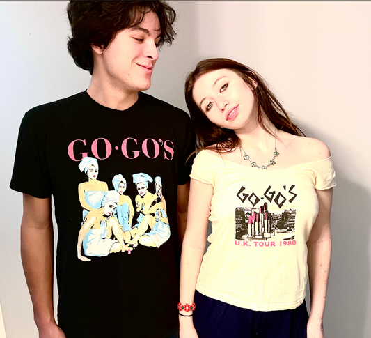 Go-Go's (Female) LEGIT MERCH 1980 UK Tour T Shirt Reissue From Original / Size S