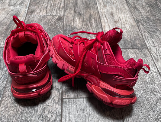 Red Chunky Sneakers / Size 37