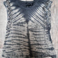 Green/Creme Religion TieDye Slashed and Beaded T Shirt / Size M