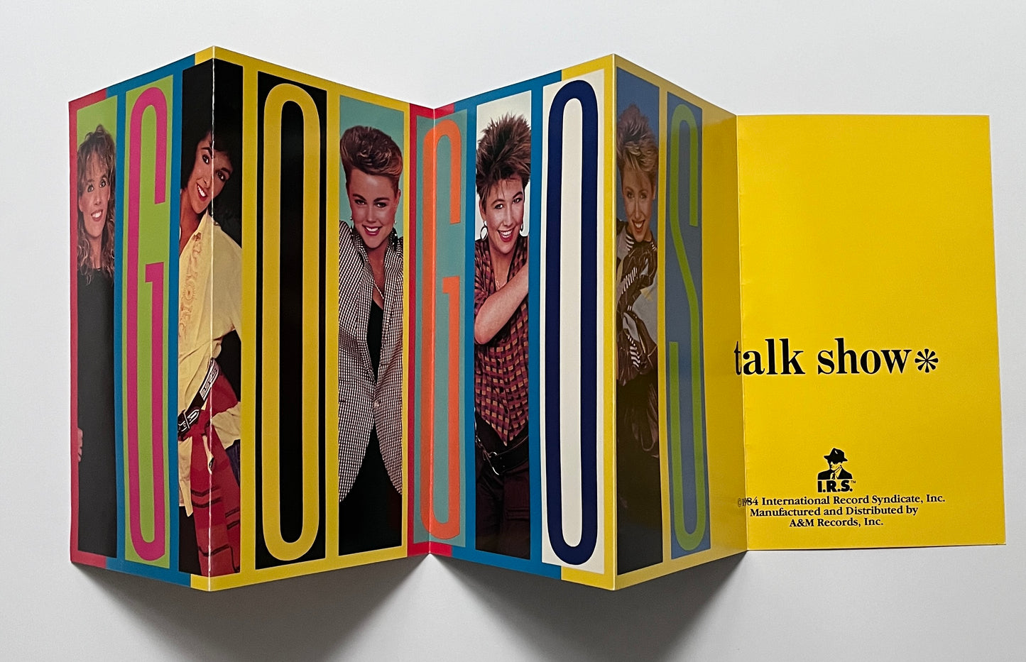 Go-Go's Talk Show Rare Promotional Folding Pamphlet