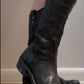 Golden Goose Distressed Black Western Boots w/Zippers / Size 37