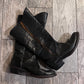 Golden Goose Distressed Black Western Boots w/Zippers / Size 37