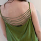 Leafy Green Silky Top / One Size