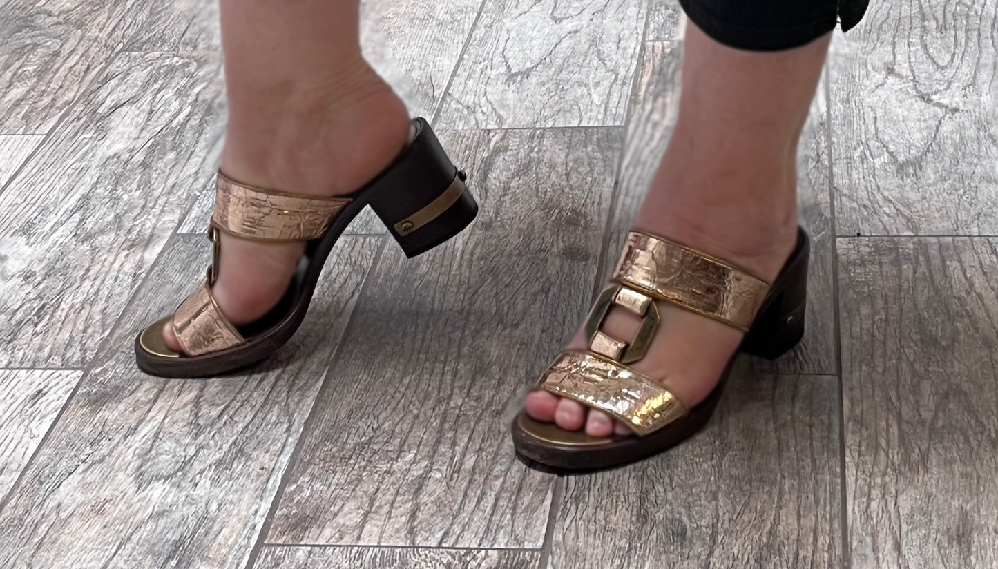 Marc Jacobs Bronze Heeled Vintage Sandals / Size 37