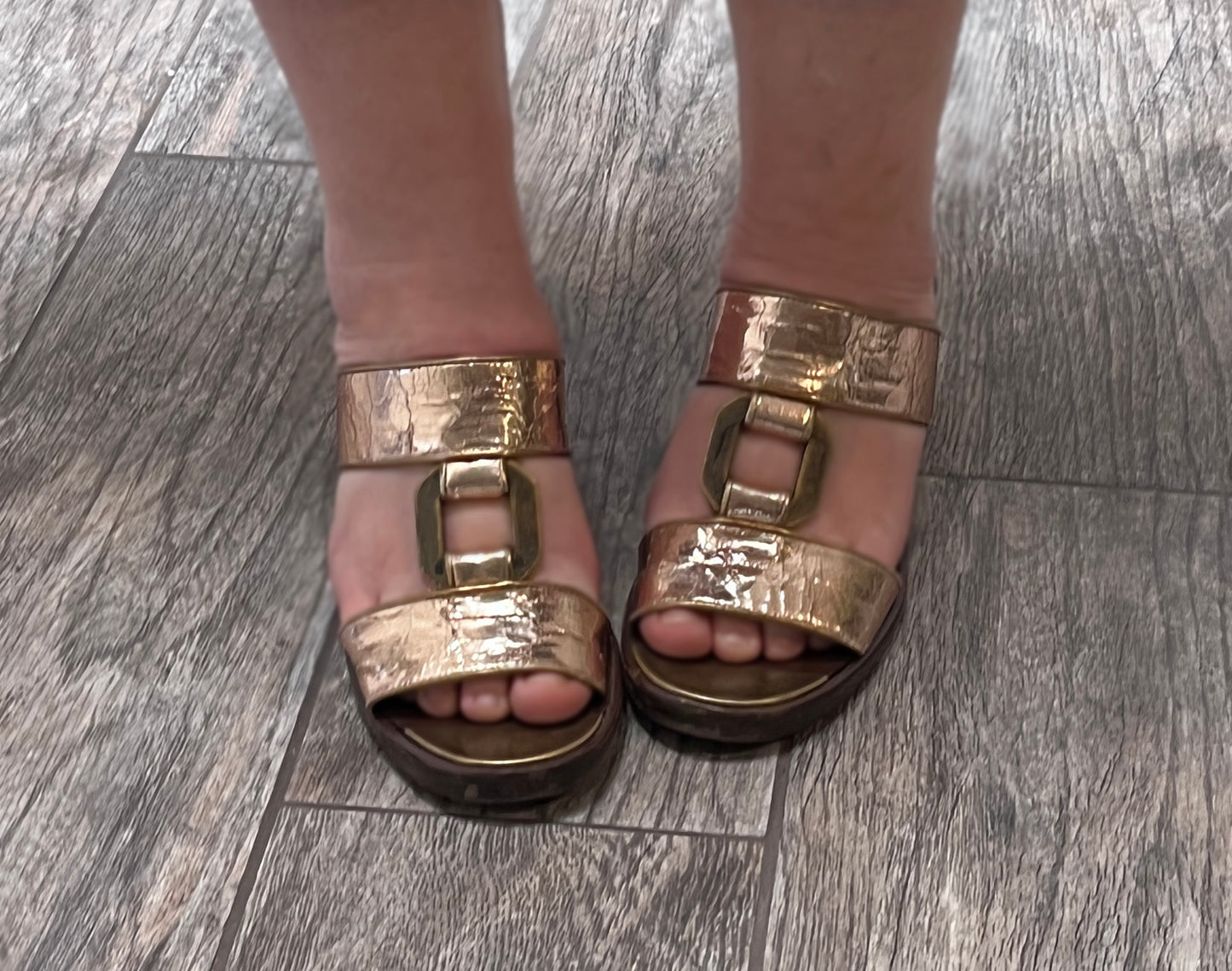 Marc Jacobs Bronze Heeled Vintage Sandals / Size 37