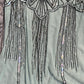 Mint Green Beaded Mesh Net Tank Top / Size M
