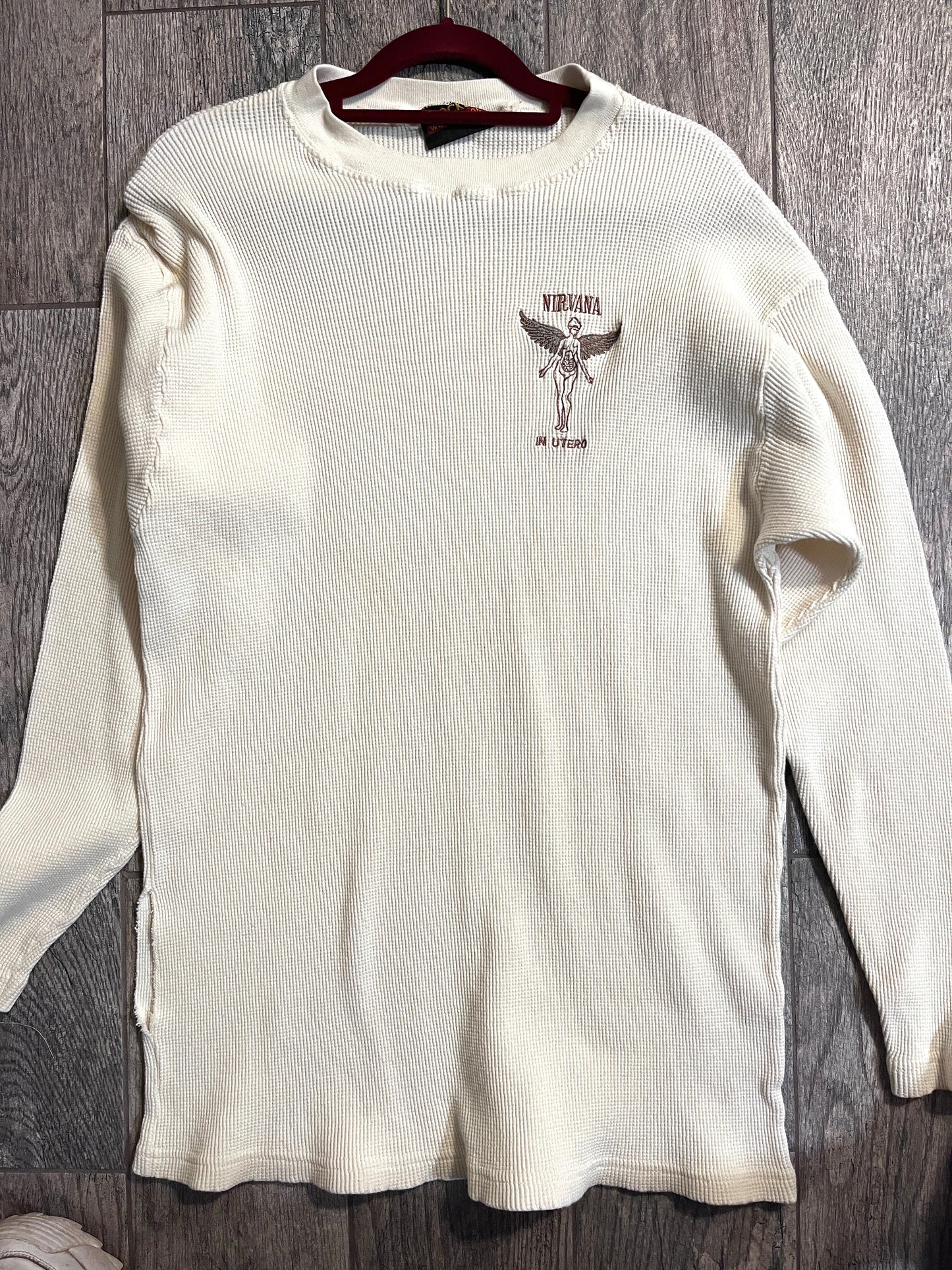 Nirvana "In Utero" Thermal Long Sleeve Shirt Vintage / Size L