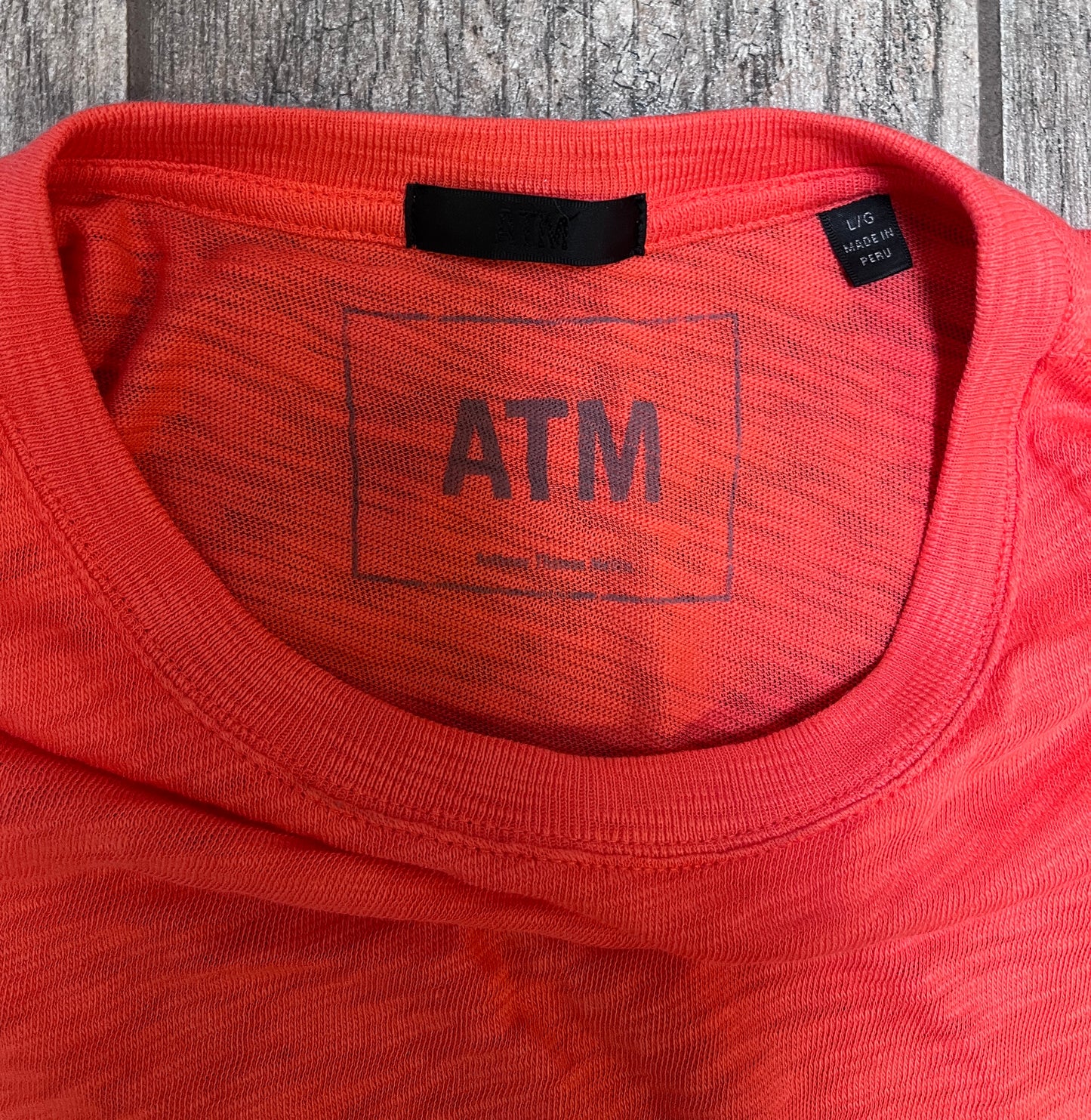 Orange Burnout ATM TShirt / Size L