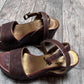 Prada Chunky Wooden Wedged Sandals / Size 37