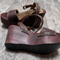Prada Chunky Wooden Wedged Sandals / Size 37
