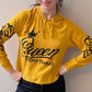 Yellow Gold Long Sleeve Queen of Everything Hoodie T-Shirt / Size L