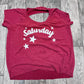 Chaser Red Fuzzy Sweater Tee / Size L