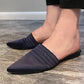 Pedro Garcia Flat Slides. Navy / Size 37