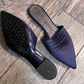 Pedro Garcia Flat Slides. Navy / Size 37