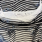 Sheer Blue and White Stripes and Splotches Boutique Top / Size M